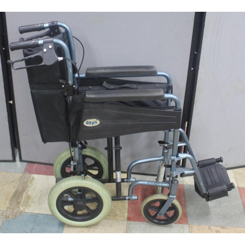 35 - DAY'S WHEELCHAIR AND FOLDING INVALID WALKER