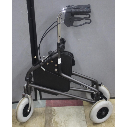 35 - DAY'S WHEELCHAIR AND FOLDING INVALID WALKER