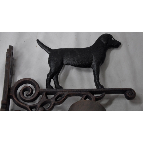 81 - STANDING BLACK DOG BELL