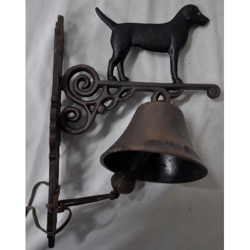 81 - STANDING BLACK DOG BELL