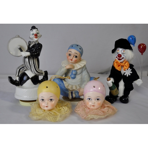 98 - VARIOUS CLOWN ORNAMENTS