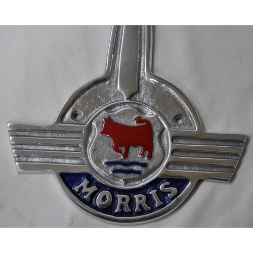 111 - MORRIS AND ASTON MARTIN PLAQUES