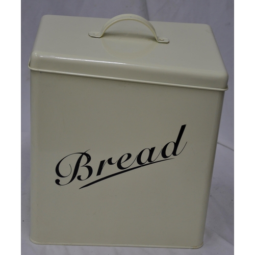 193 - BOX MISC GOODS: BREAD BIN, LIGHT FTTINGS, DUSTPAN, BRUSH, TEA LIGHT HOLDERS, TIMESCO STETHOSCOPE, GE... 