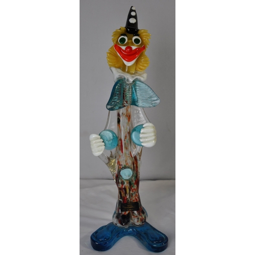 211 - 3 MIRANO GLASS CLOWNS