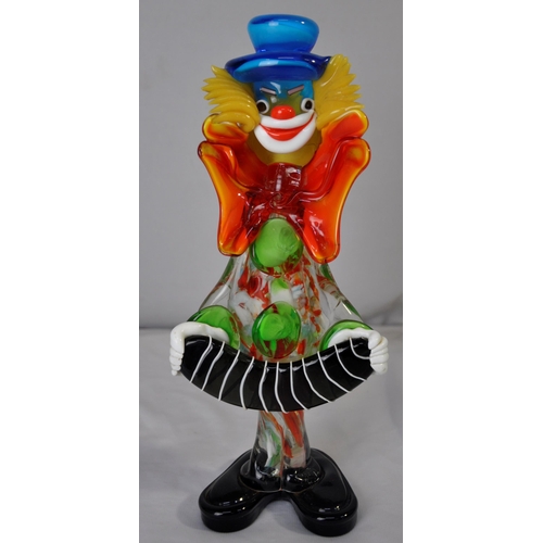 211 - 3 MIRANO GLASS CLOWNS