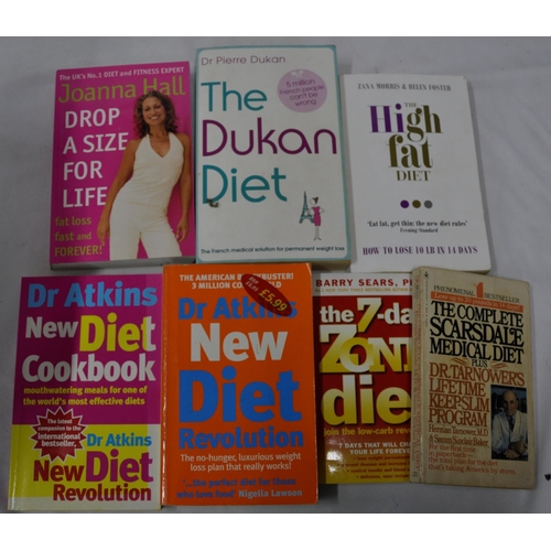 243 - 3 BOXES BOOKS: CHRIS RYAN HARDBACK BOOKS, HEALTH BOOKS, 2 FITNESS DVDs ETC