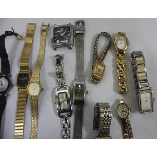 331 - 13 VARIOUS WATCHES INCLUDING INGERSOLL, ACCURIST, SECONDA, TIMEX ETC (1 NO STRAP, 1 GLASS DAMAGED - ... 