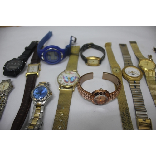 332 - 13 VARIOUS WATCHES INCLUDING ROJAS, PALISA, RICARDO, ROMANO (NONE TESTED)