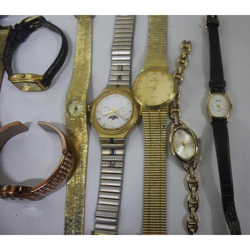 332 - 13 VARIOUS WATCHES INCLUDING ROJAS, PALISA, RICARDO, ROMANO (NONE TESTED)