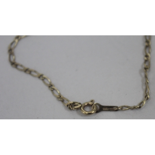 341 - FIGARO DESIGN BRACELET MARKED 9kt (1.4g)