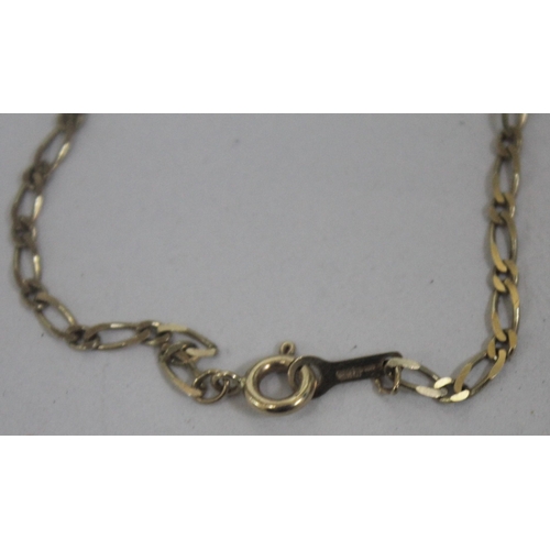 341 - FIGARO DESIGN BRACELET MARKED 9kt (1.4g)