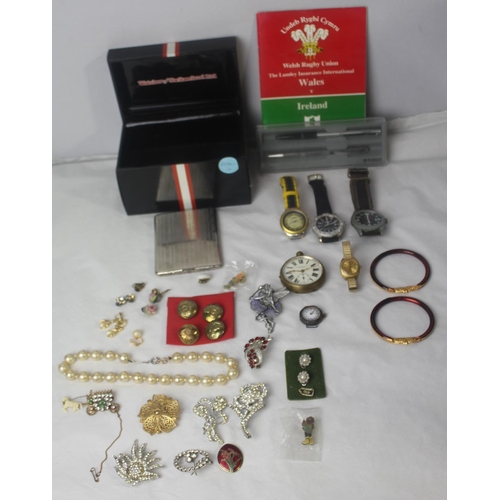 380 - MISCELLANEOUS INCLUDING VARIOUS WATCHES AND JEWELLERY