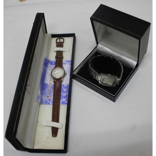 385 - 2 LADIES WATCHES: NEW & BOXED COPPERFIELD WATCH ON BROWN LEATHER STRAP & INGERSOLL IN34145 O... 