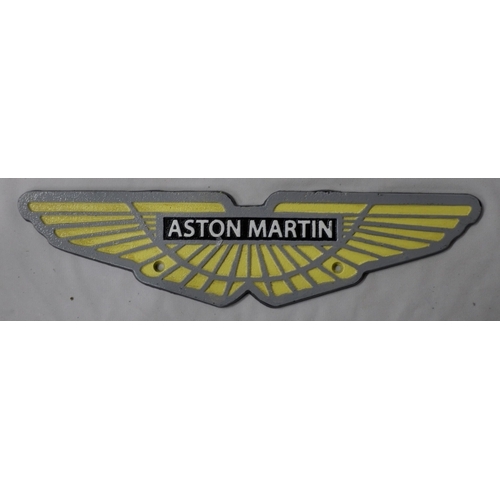 111 - MORRIS AND ASTON MARTIN PLAQUES