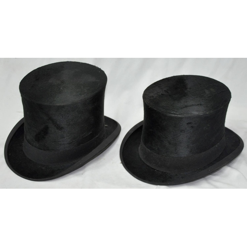 52 - 4 HATS - 3 TOP HATS AND 1 BOWLER HAT