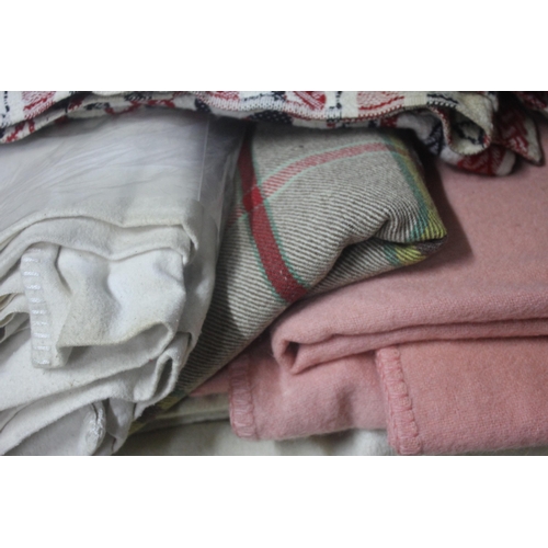 62 - VARIOUS WOOL BLANKETS