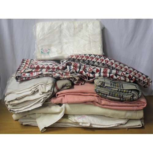 62 - VARIOUS WOOL BLANKETS