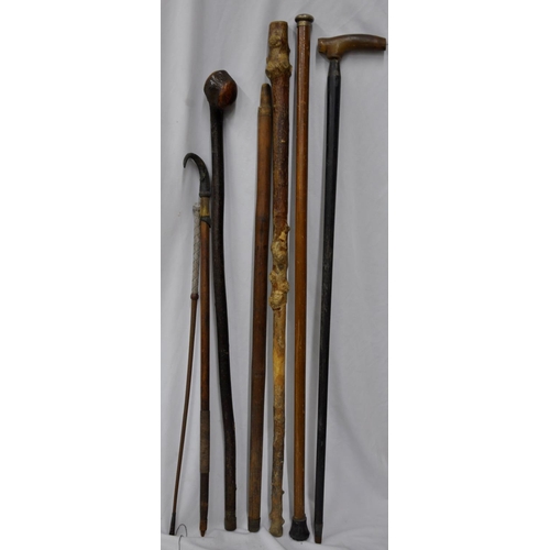 67 - BUNDLE OF WALKING STICKS