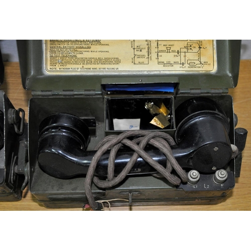 236 - 2 FIELD TELEPHONE SETS L MK1