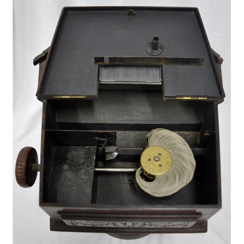 244 - KINORA EARLY MOVING PICTURE DEVICE NO. 1062 (MOULDING DAMAGED) & QUANTITY KINORA REELS