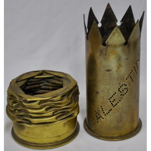 253 - COLLECTION OF AMMUNITION SHELLS AND TRENCH ART