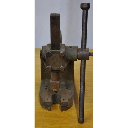 298 - PIPE BENDER, EDGWICK PRESS & METABO MANUAL DRILL PRESS