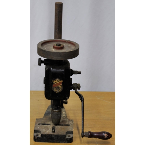 298 - PIPE BENDER, EDGWICK PRESS & METABO MANUAL DRILL PRESS