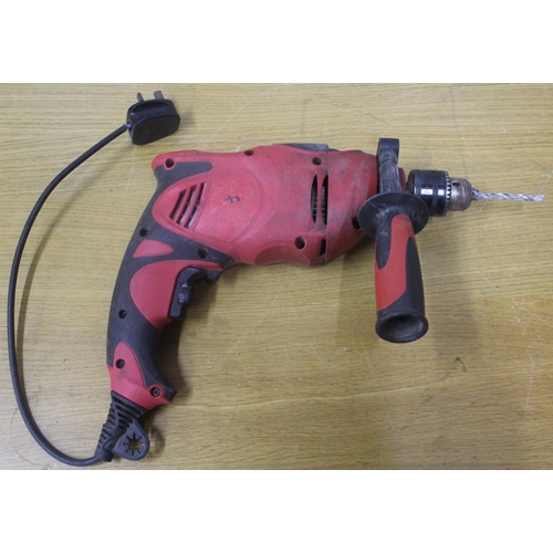 315 - POWERCRAFT ANGLE GRINDER, NUTOOL BREAKER & HAMMER DRILL - ALL WORKING.  SHORT ELECTRIC CABLES... 