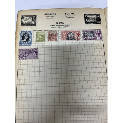 379 - WITHDRAWN - BOX COLLECTABLE ITEMS & VARIOUS WATCHES: STAMP ALBUM & STAMPS, 2 MINIATURE STAIN... 