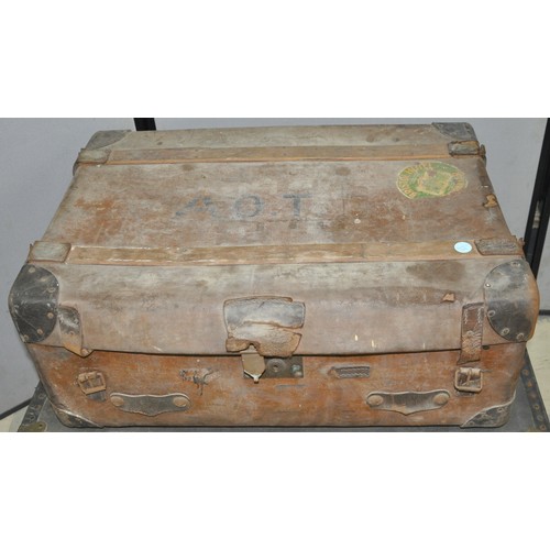 328 - 2 TRUNKS - 1 CONTAINING VARIOUS BOXES AND TINS