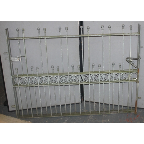 1 - PAIR GALVANISED GATES EACH GATE 56