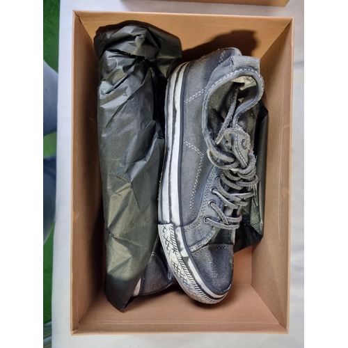 25 - 2 PAIR OF ALLSAINTS TRAINERS - SIZES 6 & 7