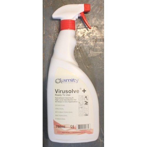 54 - 24 x 750ml AMITY VIRUSOLVE+ HIGH LEVEL DISINFECTANT