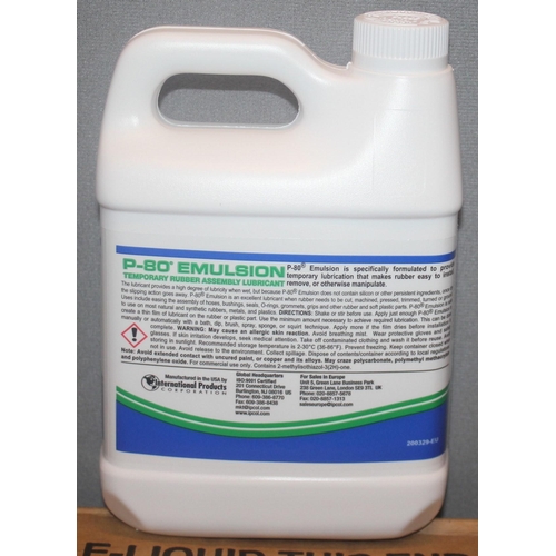 58 - 24 x 1 LITRE P-80 EMULSION - TEMPORARY RUBBER ASSEMBLY LUBRICANT