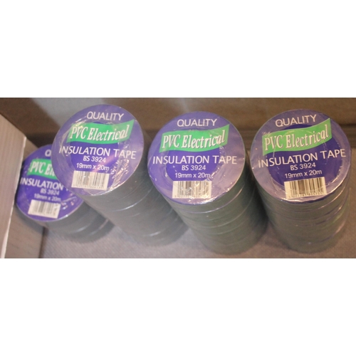 83 - 28 ROLLS PVC ELECTRICAL INSULATION TAPE -19mm x 20m (16 GREEN, 12 GREY) AND 3 ROLLS RED AND WHITE HA... 