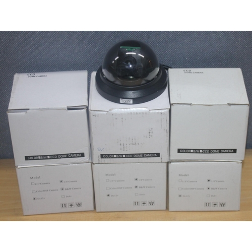 97 - 6 x 12v BLACK AND WHITE CCTV CAMERAS