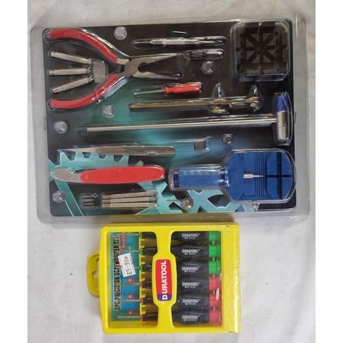 155 - BOX OF VARIOUS NEW TOOLS