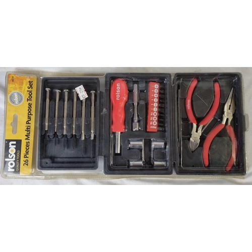 155 - BOX OF VARIOUS NEW TOOLS