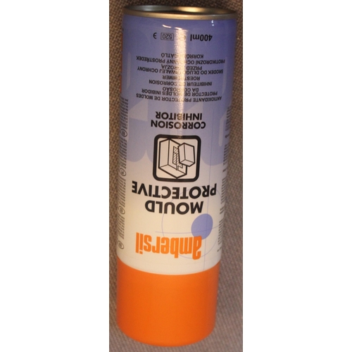 169 - 12 x 400ml AMBERSIL MOULD PROTECTIVE CORROSION INHIBITOR FOR CLEANING MOULDS AND TOOLS - OPTION OF L... 