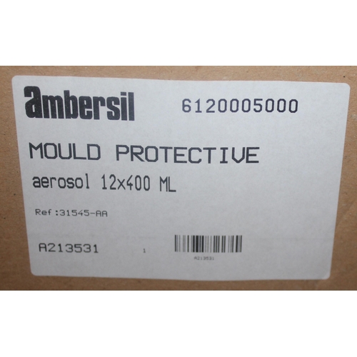 169 - 12 x 400ml AMBERSIL MOULD PROTECTIVE CORROSION INHIBITOR FOR CLEANING MOULDS AND TOOLS - OPTION OF L... 