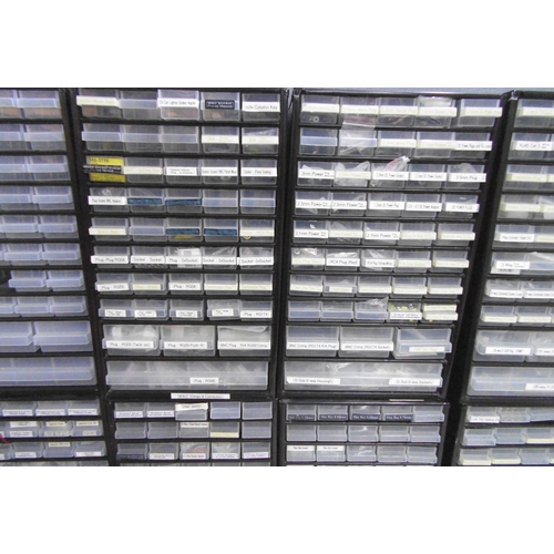 14 SETS OF COMPONENT DRAWERS AND CONTENTS