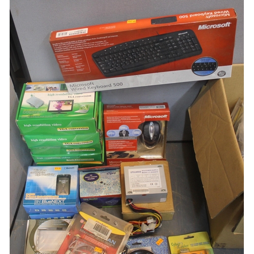 232 - BOX OF ELECTRONIC AND COMPUTER EQUIPMENT