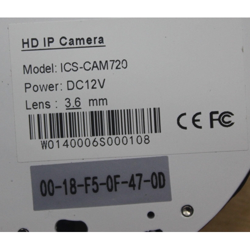 235 - 7 x HD ZP CAMERAS MODEL ICS-CAM 720 PLUS 3 MARKED 'READY TO PAINT AND ASSEMBLY'