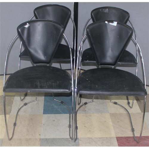 16 - SET OF 4 VINTAGE 1980s ITALIAN ARRBEN CHAIRS