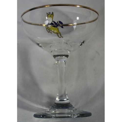 90 - SET OF 6 BABYCHAM GLASSES