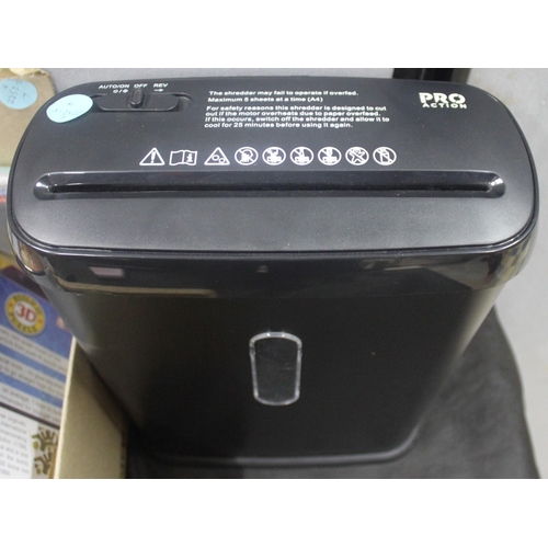 17 - PAPER SHREDDER AND 3 BOXES NEW STOCK