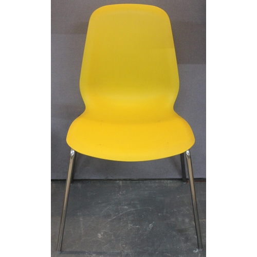 88 - 4 METAL FRAME STACKING CHAIRS