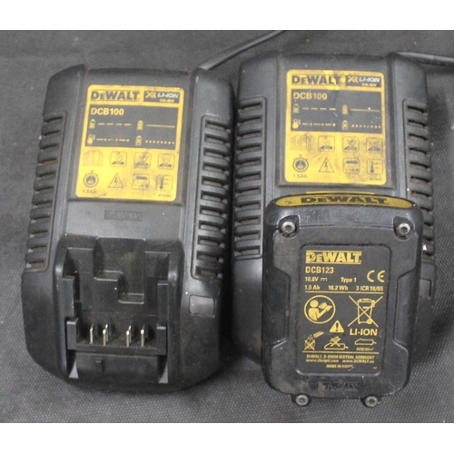 271 - DEWALT DCF813 10.8 v IMPACT WRENCH WITH 2 BATTERIES AND CHARGERS