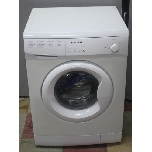 BUSH A126Q WASHING MACHINE WITH INLET PIPE AND INSTRUCTIONS