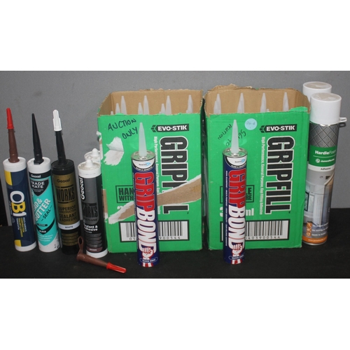 298 - 24 x BOND IT GROP BOND 350ml, 3 x GEOCEL THE WORKS PRO SEALANT ND ADHESIVE 290ml, 1 x GEOCEL LEAD AN... 